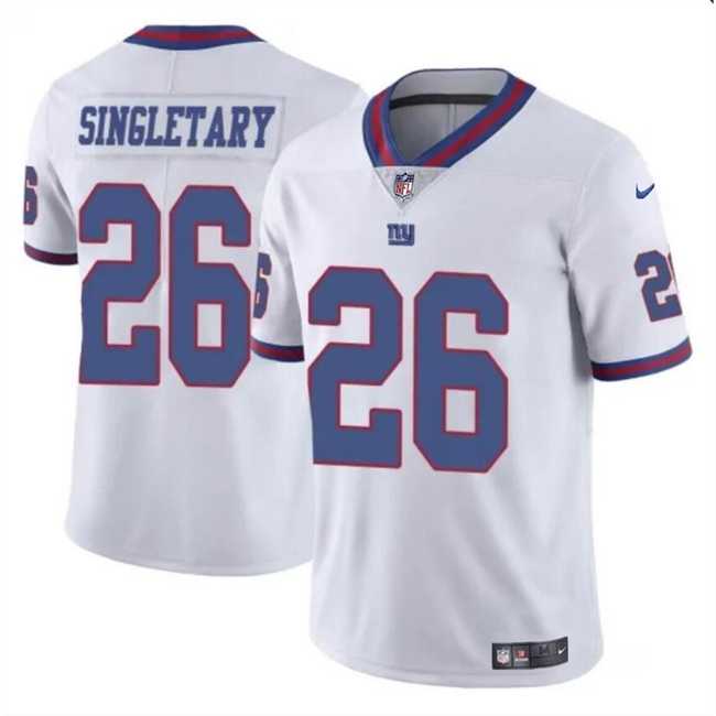 Men & Women & Youth New York Giants #26 Devin Singletary White Color Rush Limited Stitched Jersey